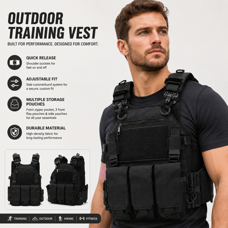 Outdoor Hunting Magazines - Тактический жилет из полиэстера с тройным