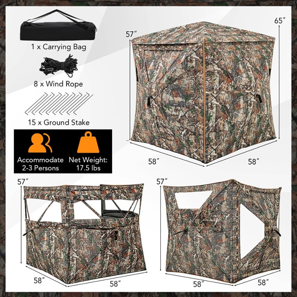 Hunting & Outdoor Supplies Photos - Многофункциональная разборная охотничья палатка 5-в-1 для