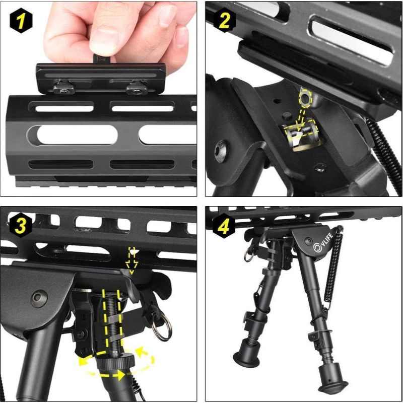 Адаптер MidTen Fit M lok 6 9 д – обзор и цена Bipod Rifle Mount