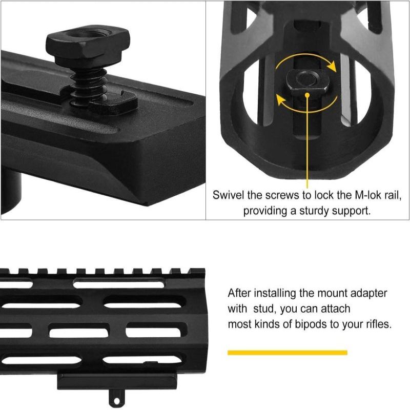 Адаптер MidTen Fit M lok 6 9 д – обзор и цена Bipod Rifle Mount